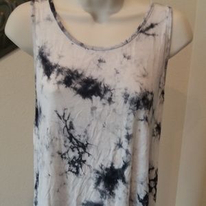 A tank top with back open